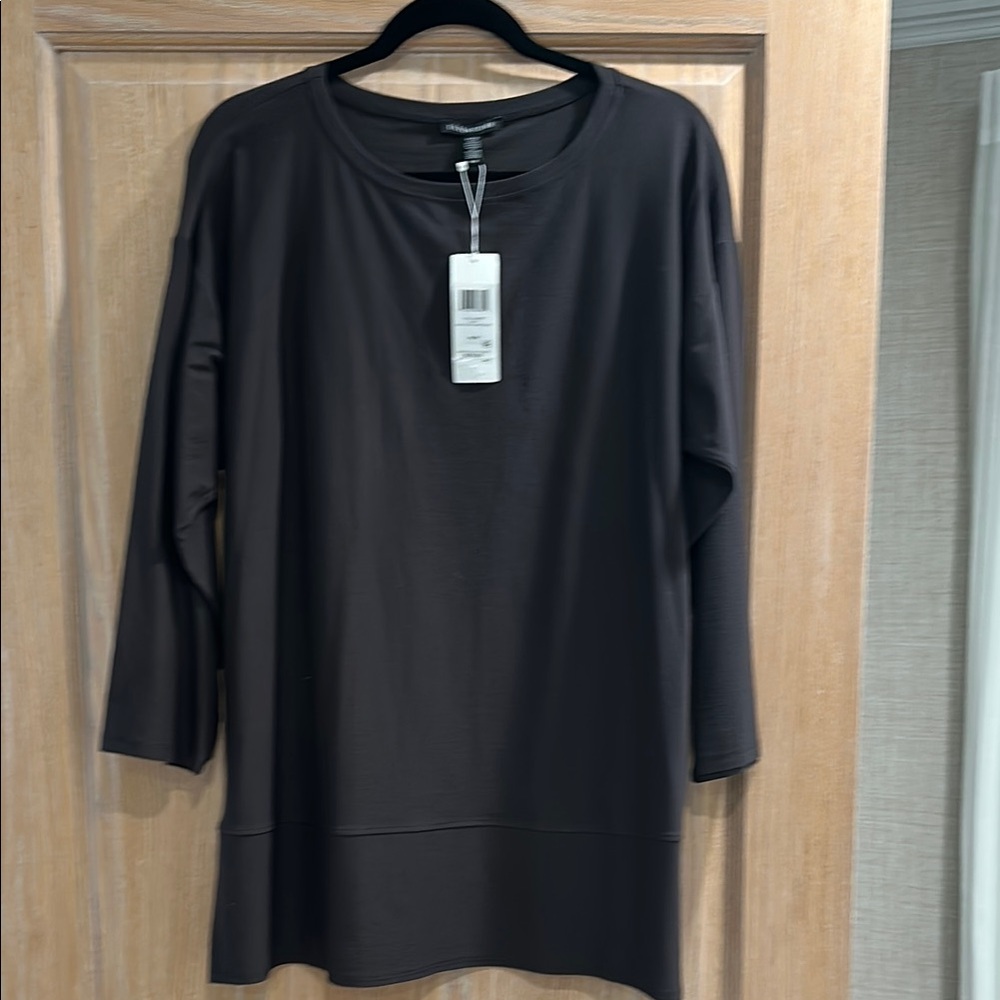 Eileen Fisher Black Tunic Top